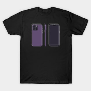 Purple phone drawing T-Shirt